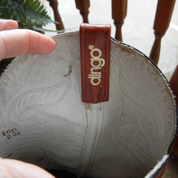 Dingo Acme Mens Western Cowboy Boots 7799 Embroidered  Brown Leather USA 10D - Picture 9 of 10